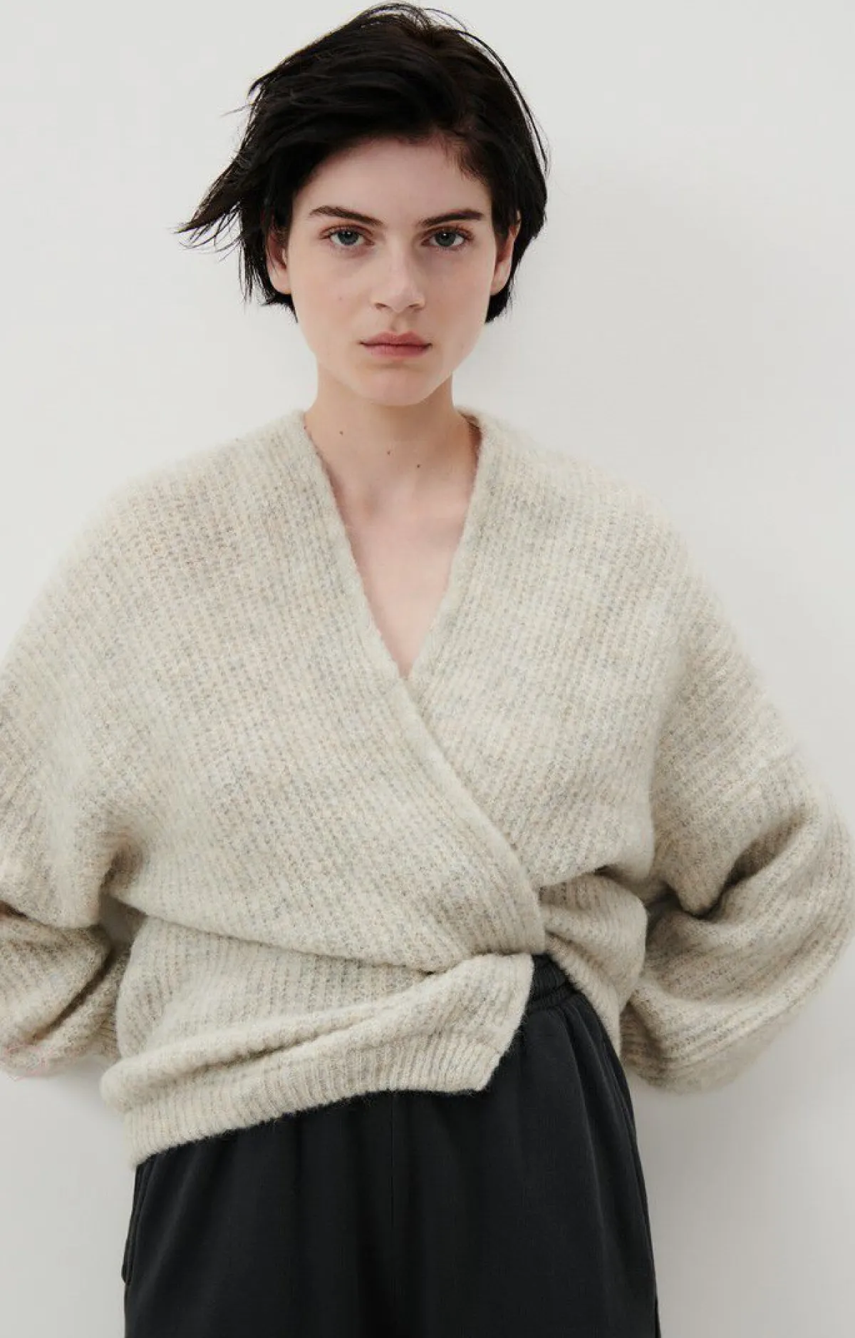 American Vintage Women'S Cardigan East Powder Snow Melange Discount
