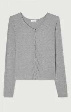 American Vintage Women'S Cardigan Odyl Heather Grey Shop
