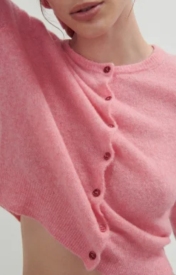 American Vintage Women'S Cardigan Razpark Candy Pink Melange Cheap