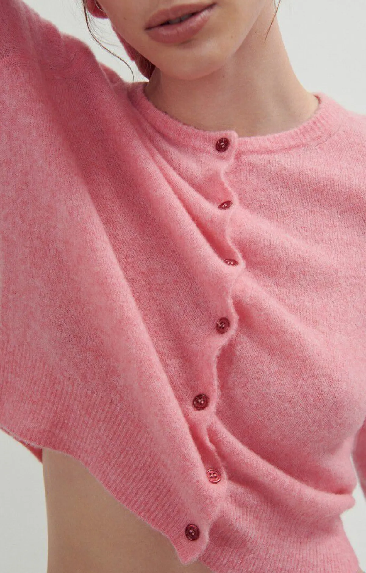 American Vintage Women'S Cardigan Razpark Candy Pink Melange Cheap