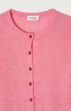 American Vintage Women'S Cardigan Razpark Candy Pink Melange Cheap