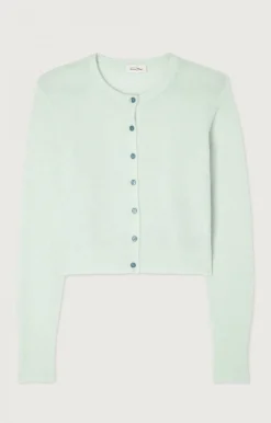 American Vintage Women'S Cardigan Razpark Green Water Melange Cheap