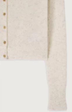 American Vintage Women'S Cardigan Razpark Ecru Multimelange Store