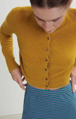 American Vintage Women'S Cardigan Razpark Saffron Melange Online