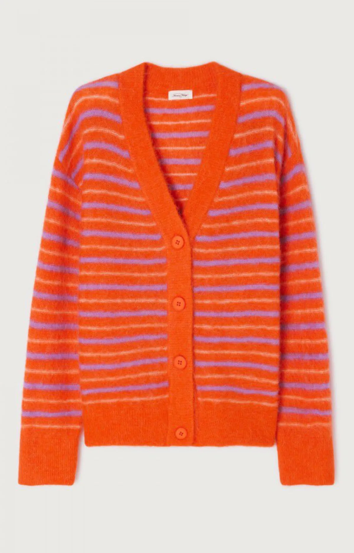 American Vintage Women'S Cardigan Tyji Capucine Stripes New