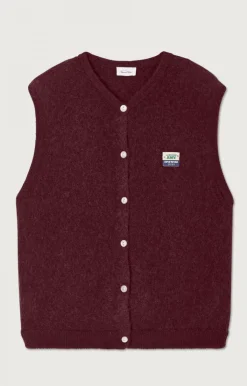 American Vintage Women'S Cardigan Vitow Mahogany Melange New