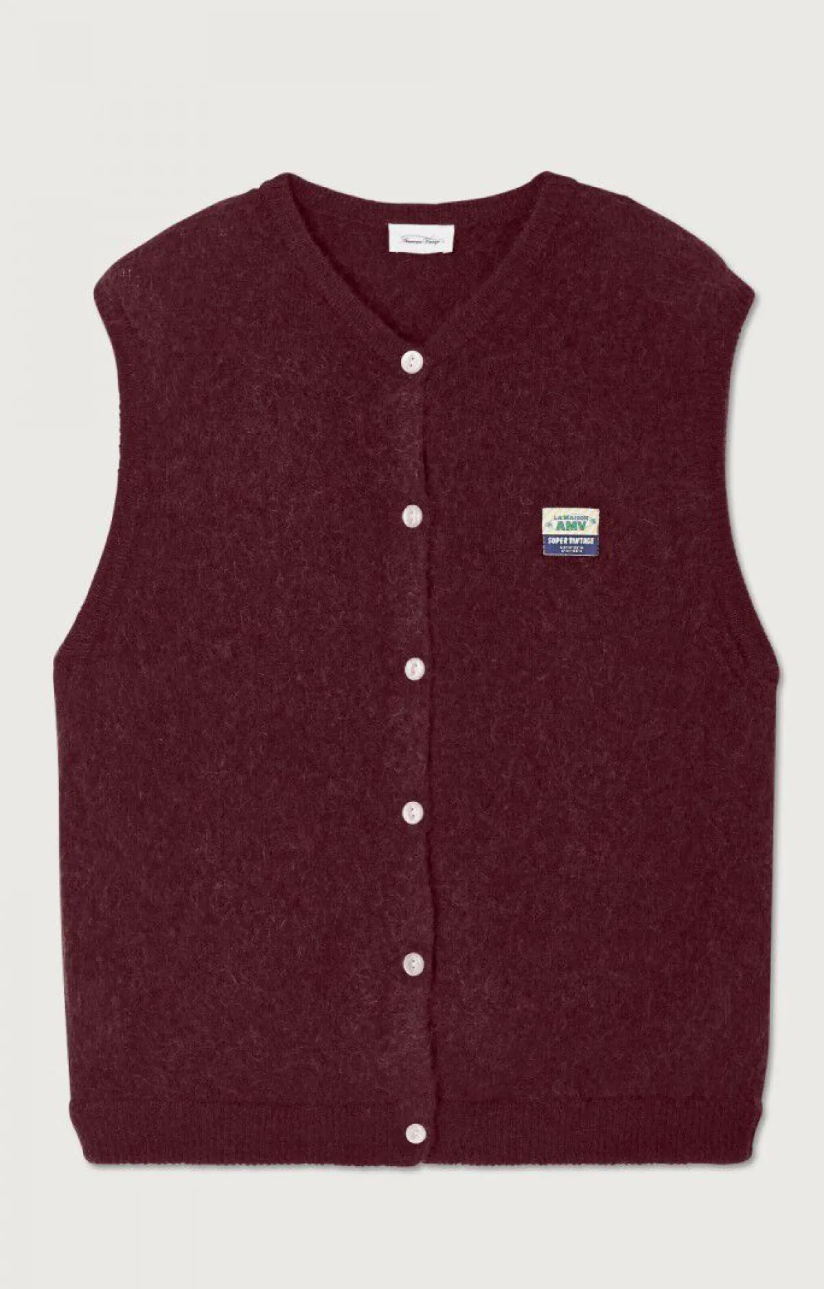 American Vintage Women'S Cardigan Vitow Mahogany Melange New