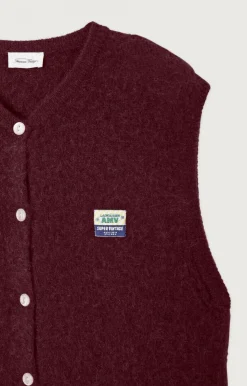 American Vintage Women'S Cardigan Vitow Mahogany Melange New