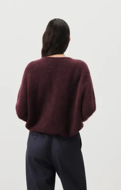 American Vintage Women'S Cardigan Vitow Mahogany Melange Discount
