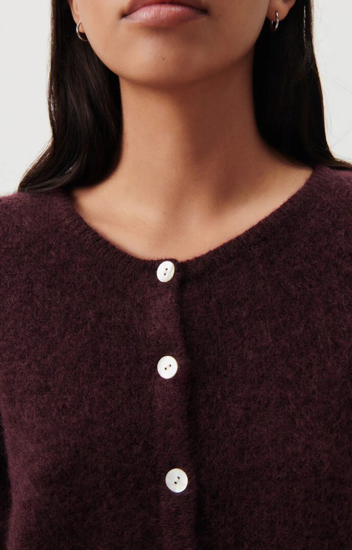 American Vintage Women'S Cardigan Vitow Mahogany Melange Discount
