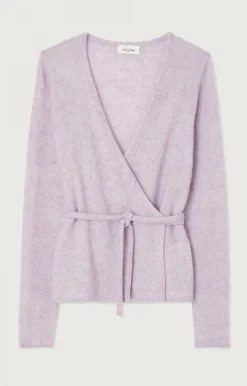 American Vintage Women'S Cardigan Xinow Melange Glycine Best