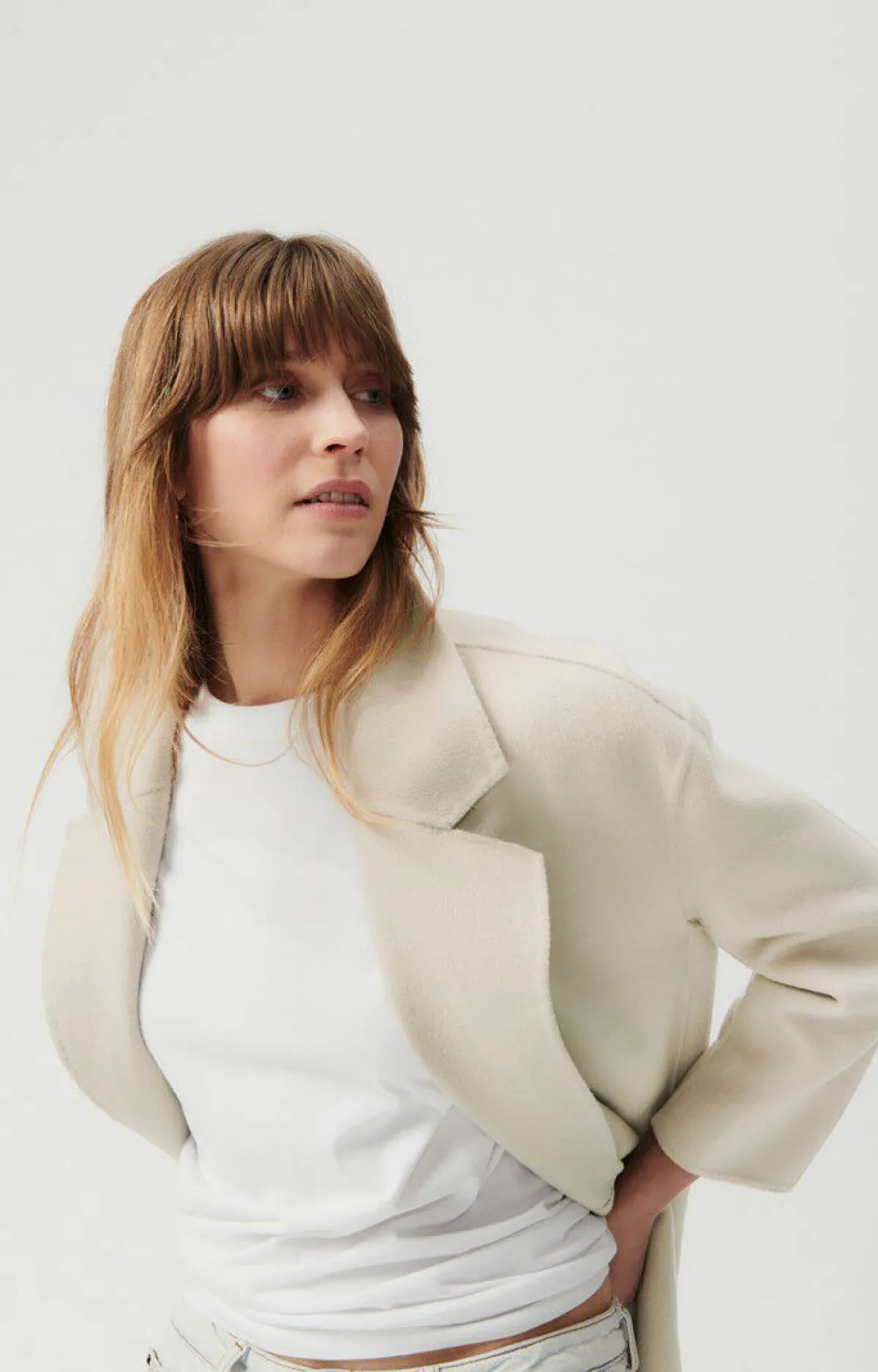 American Vintage Women'S Coat Dadoulove Greige Fashion