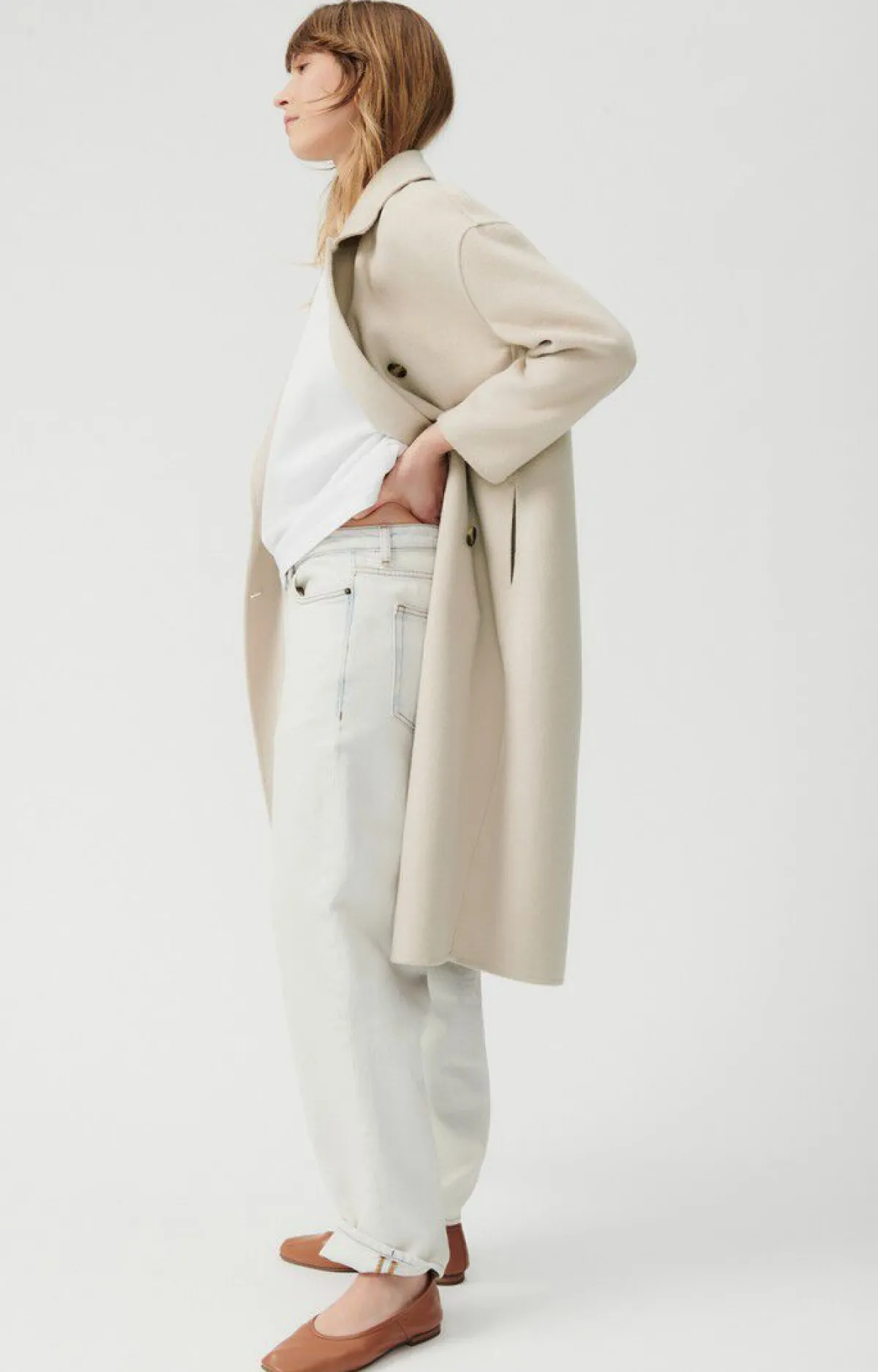 American Vintage Women'S Coat Dadoulove Greige Fashion