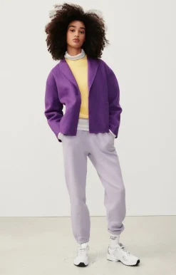 American Vintage Women'S Coat Dadoulove Eggplant Melange Discount
