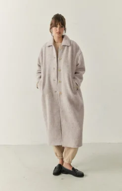 American Vintage Women'S Coat Roly Heather Grey Hot