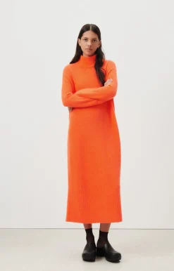 American Vintage Women'S Dress Domy Fluorescent Orange Clearance