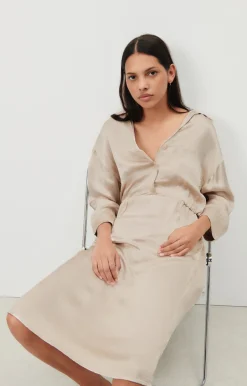 American Vintage Women'S Dress Shaning Ecru Hot