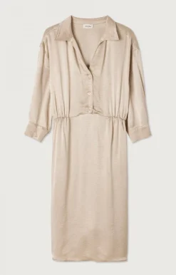 American Vintage Women'S Dress Shaning Ecru Hot