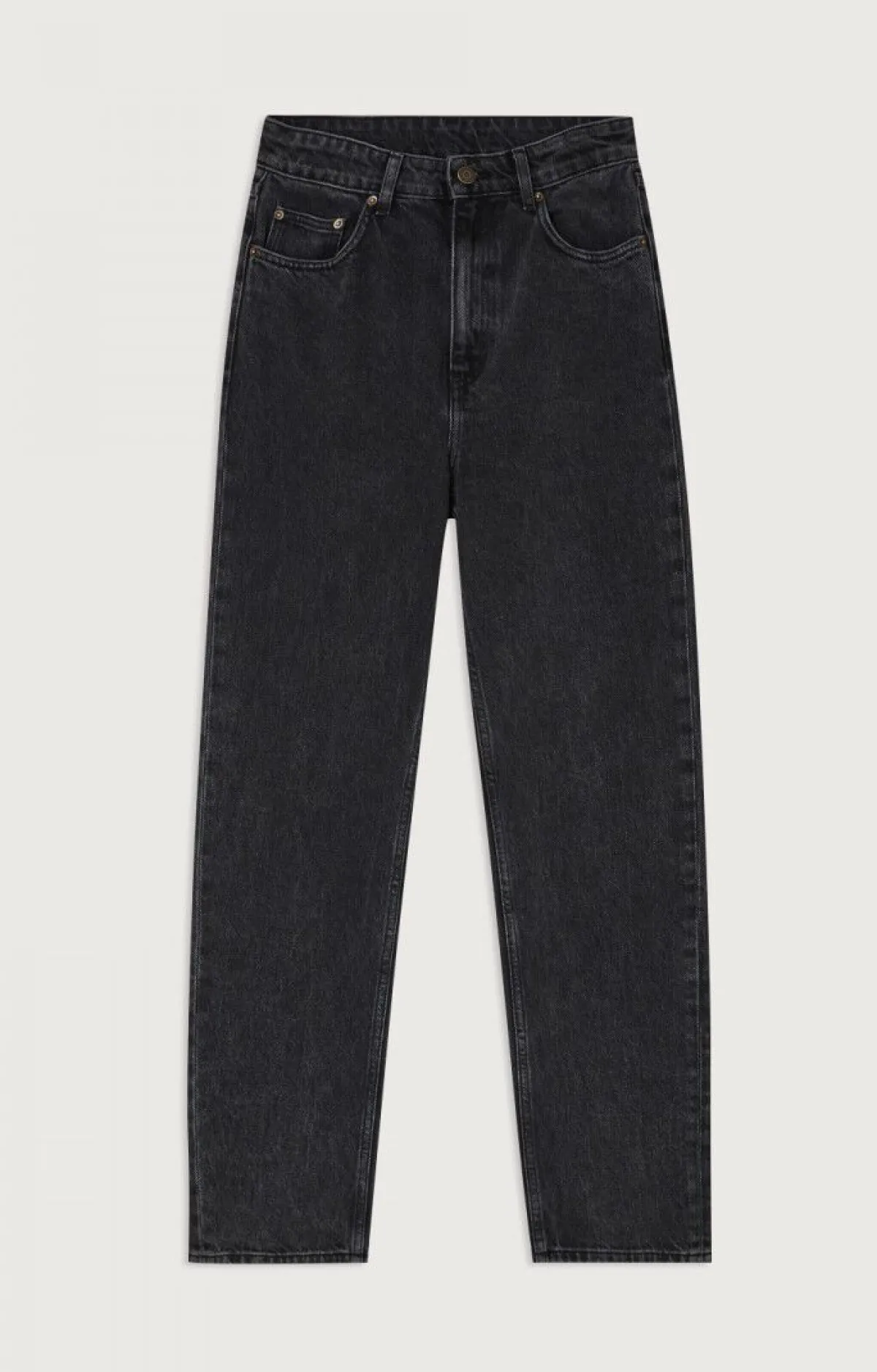 American Vintage Women'S Droit Long Jeans Yopday Black Salt And Pepper Hot
