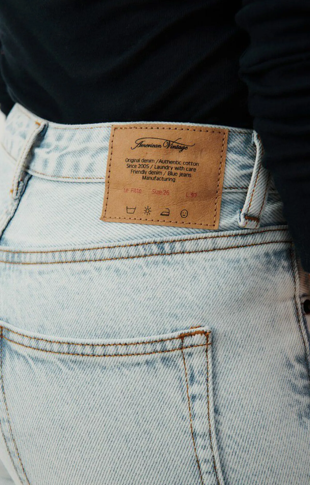 American Vintage Women'S Fitted Jeans Joybird Winter Bleached Online