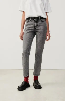 American Vintage Women'S Fitted Jeans Yopday Salt And Pepper Online