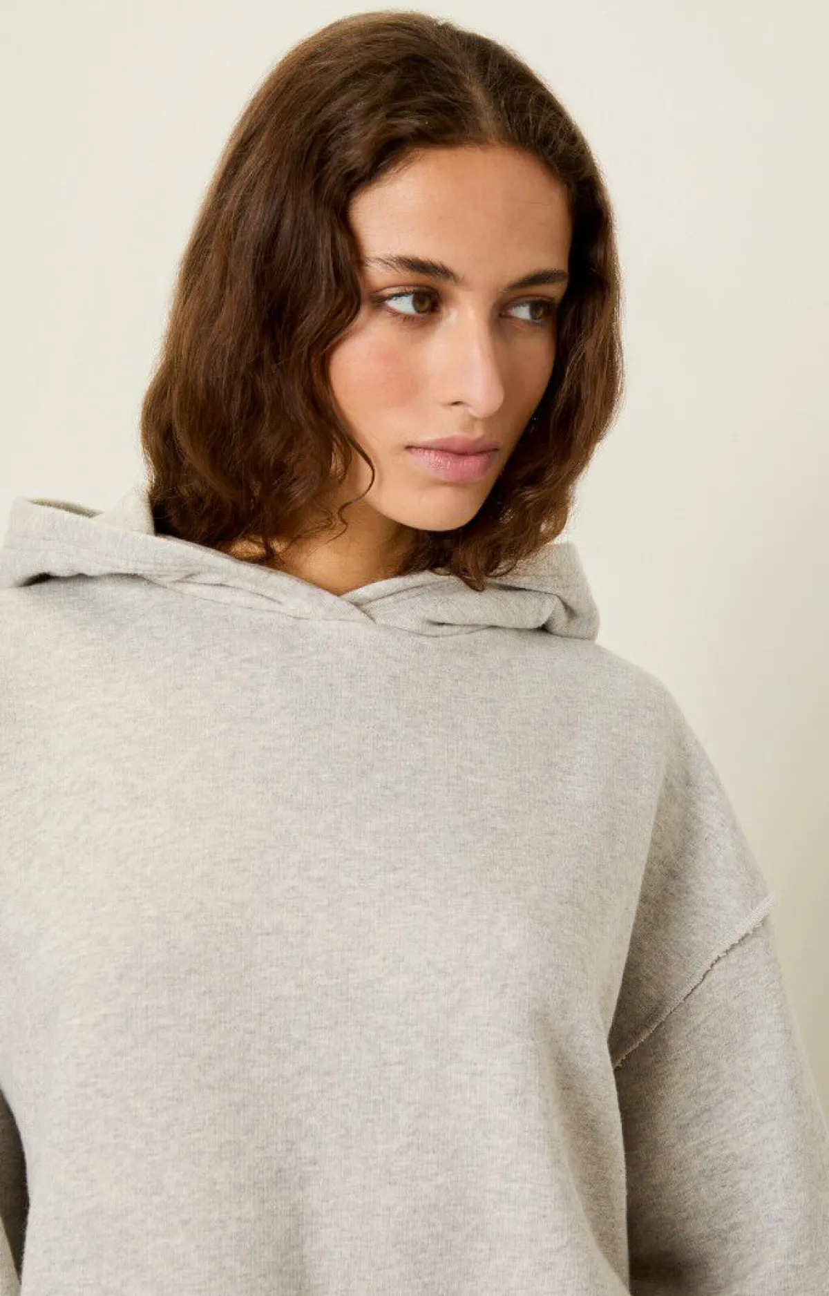 American Vintage Women'S Hoodie Ganow Light Grey Melange Best
