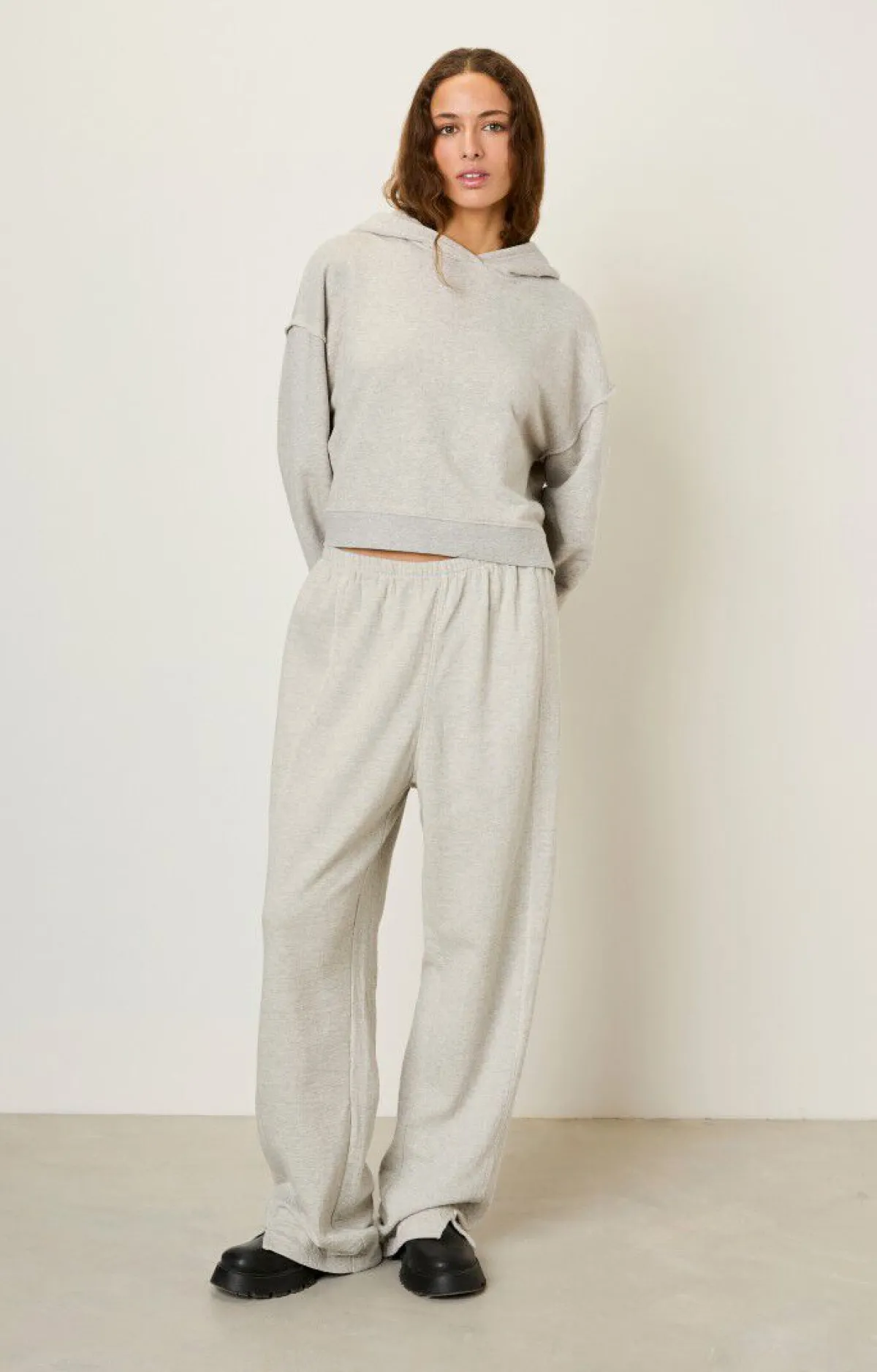 American Vintage Women'S Hoodie Ganow Light Grey Melange Best