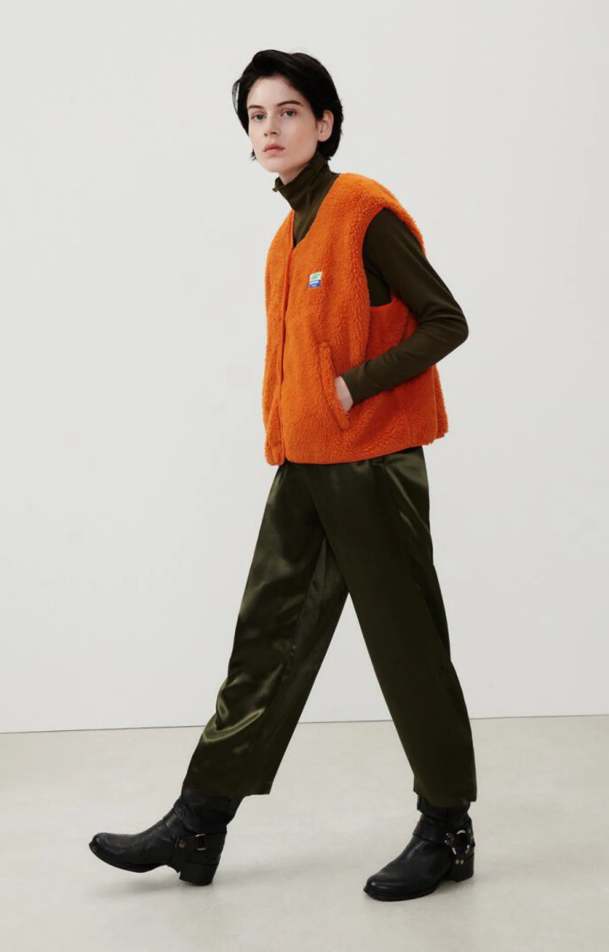 American Vintage Women'S Jacket Hoktown Flash Orange Shop