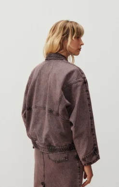 American Vintage Women'S Jacket Yopday Over Dye Pink Shop