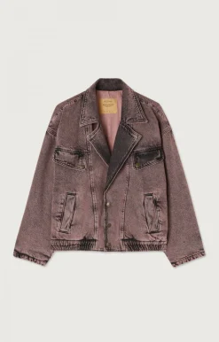 American Vintage Women'S Jacket Yopday Over Dye Pink Shop