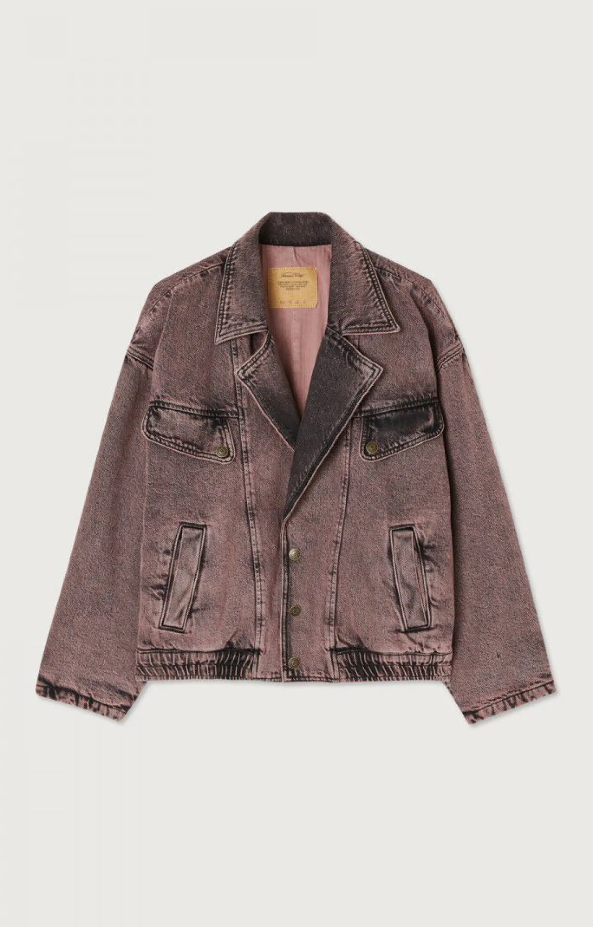 American Vintage Women'S Jacket Yopday Over Dye Pink Shop