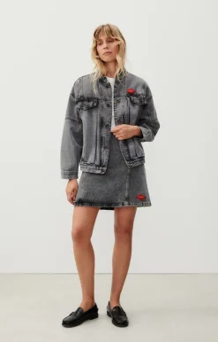 American Vintage Women'S Jacket Yopday Salt And Pepper Best Sale