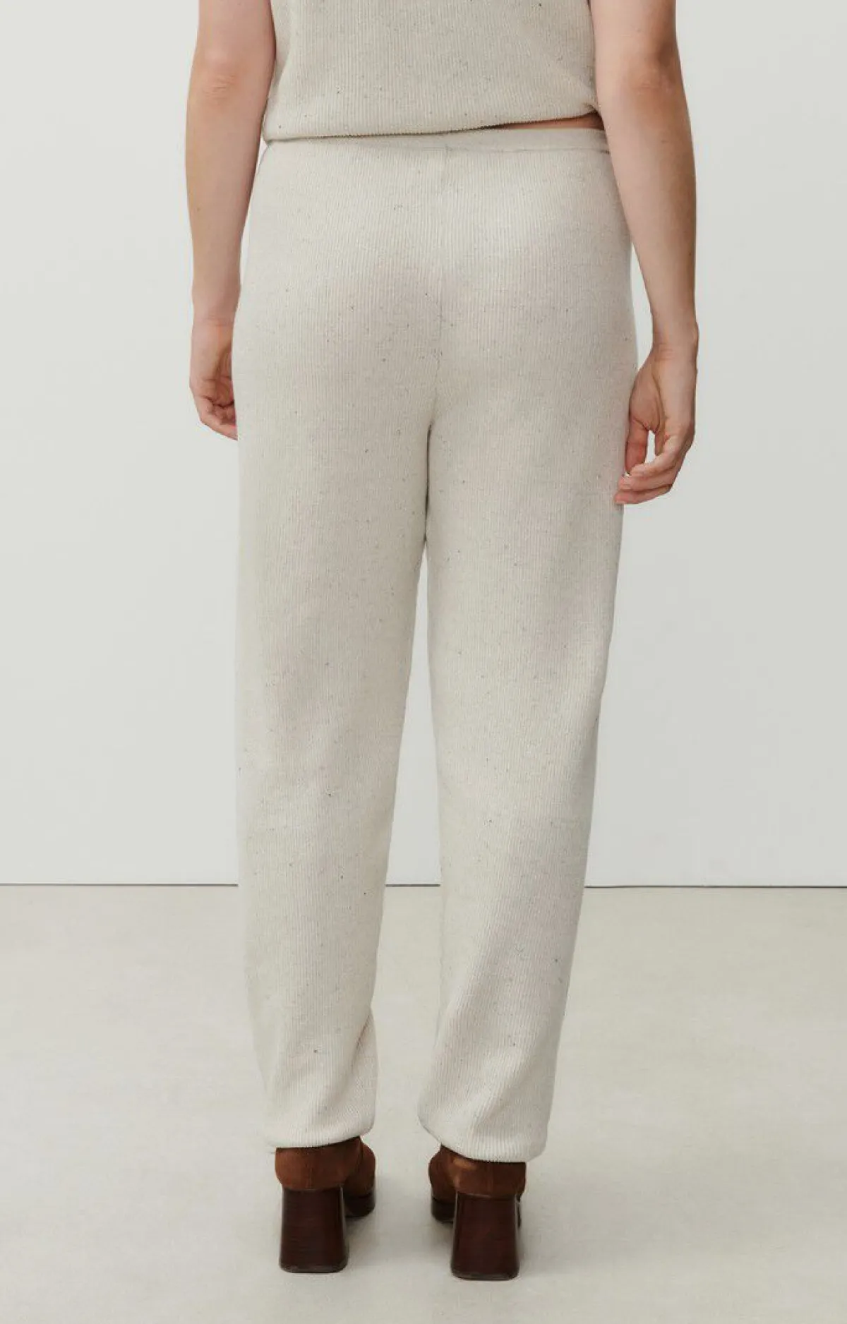 American Vintage Women'S Joggers Dozborow Ecru Melange Cheap