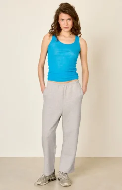 American Vintage Women'S Joggers Ganow Light Grey Melange Best Sale