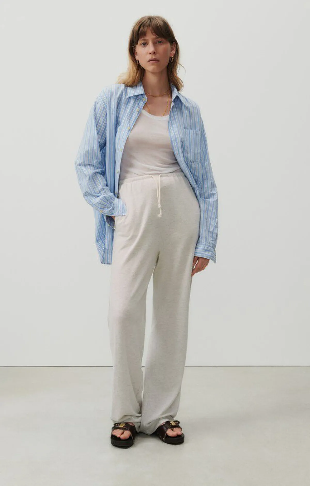 American Vintage Women'S Joggers Ypawood Heather Grey Online