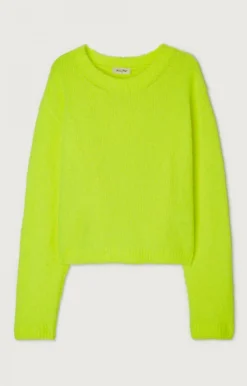 American Vintage Women'S Jumper Cikoya Neon Yellow Outlet