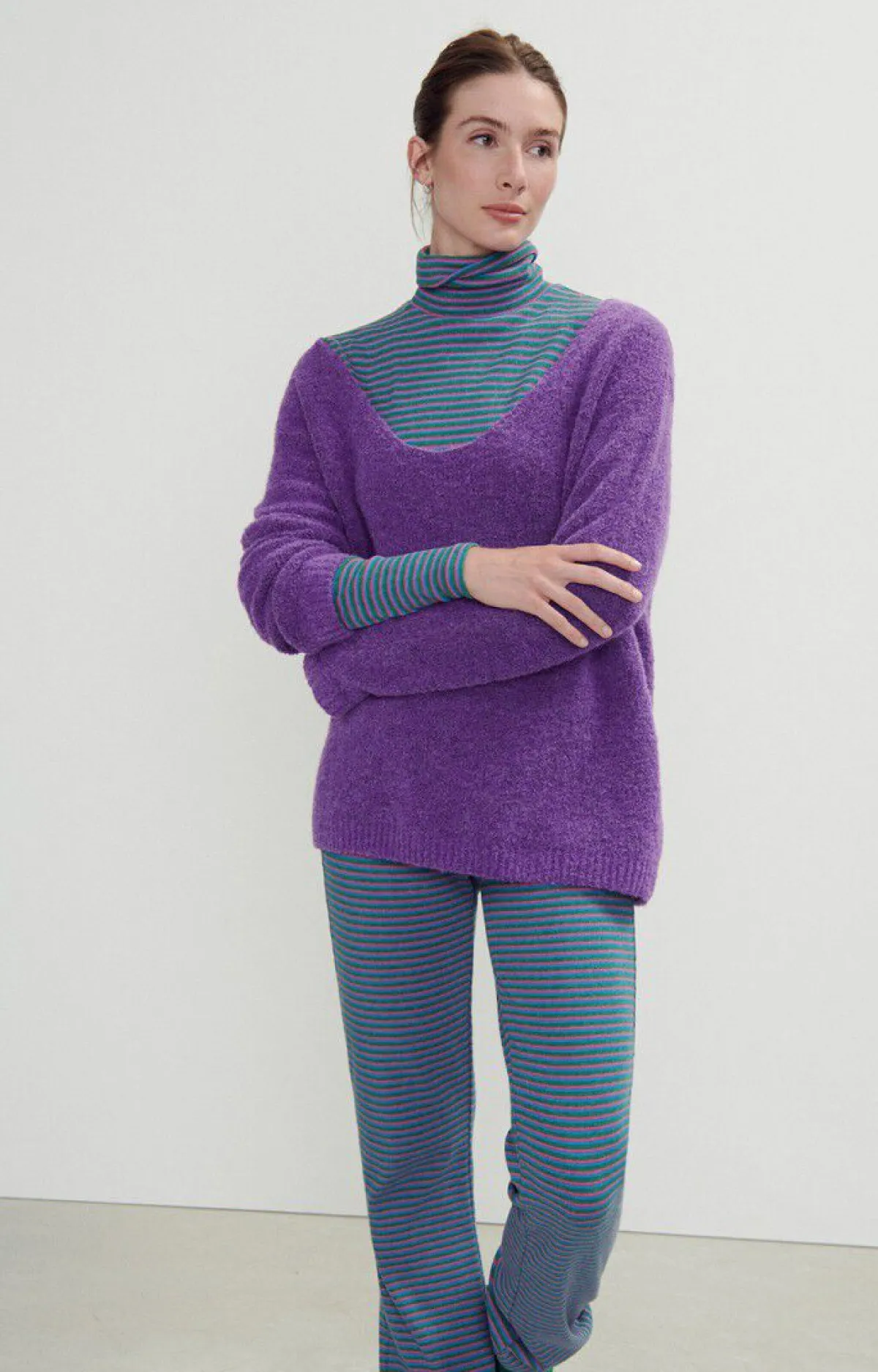 American Vintage Women'S Jumper Cikoya Purple Best