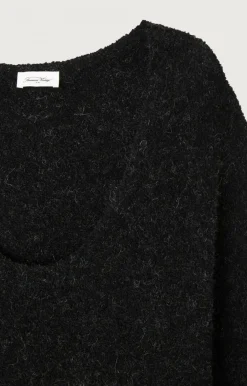 American Vintage Women'S Jumper Cikoya Black Melange Flash Sale