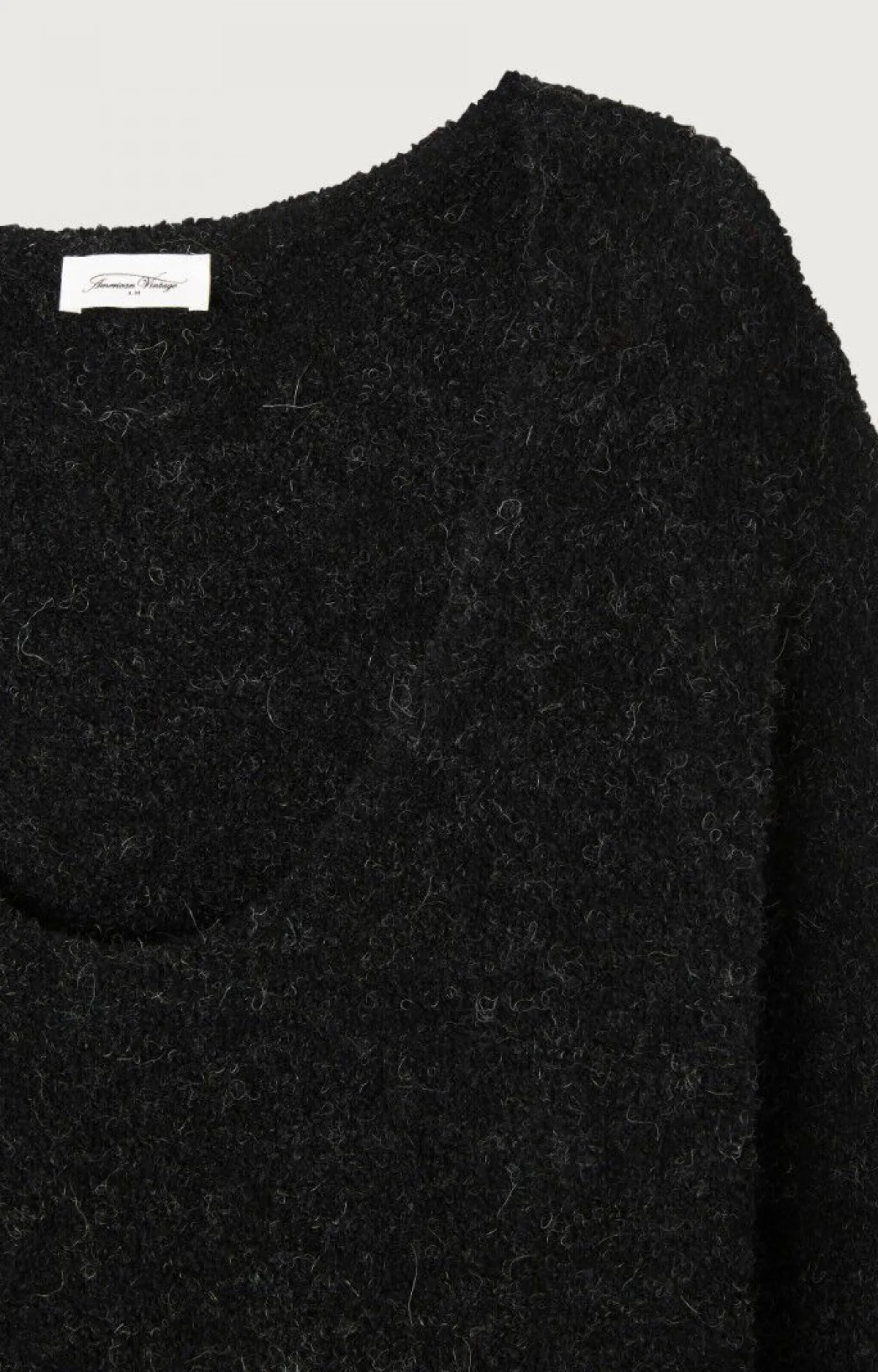 American Vintage Women'S Jumper Cikoya Black Melange Flash Sale