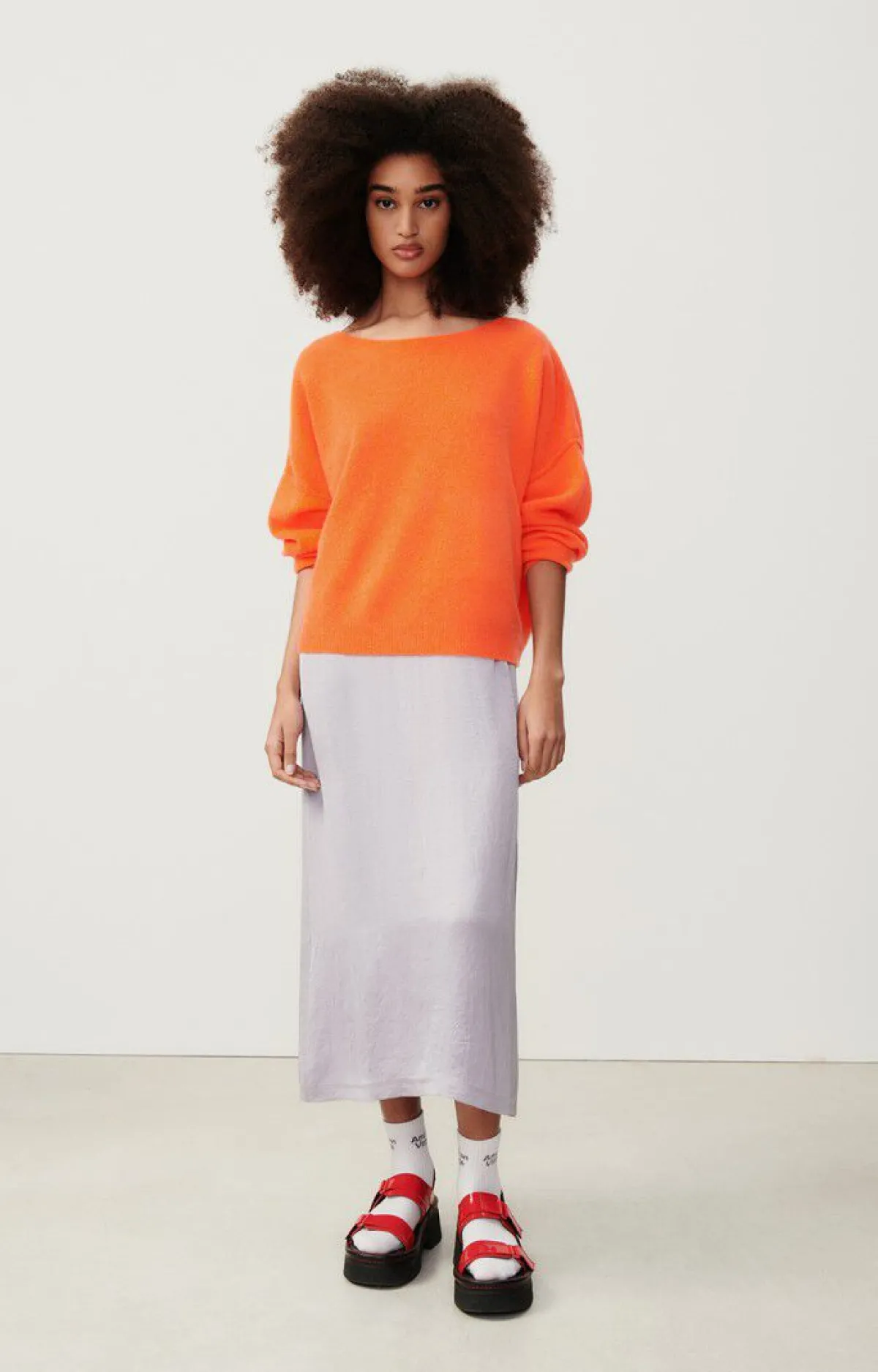 American Vintage Women'S Jumper Damsville Fluorescent Orange Online