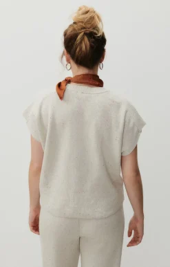 American Vintage Women'S Jumper Dozborow Ecru Melange Clearance
