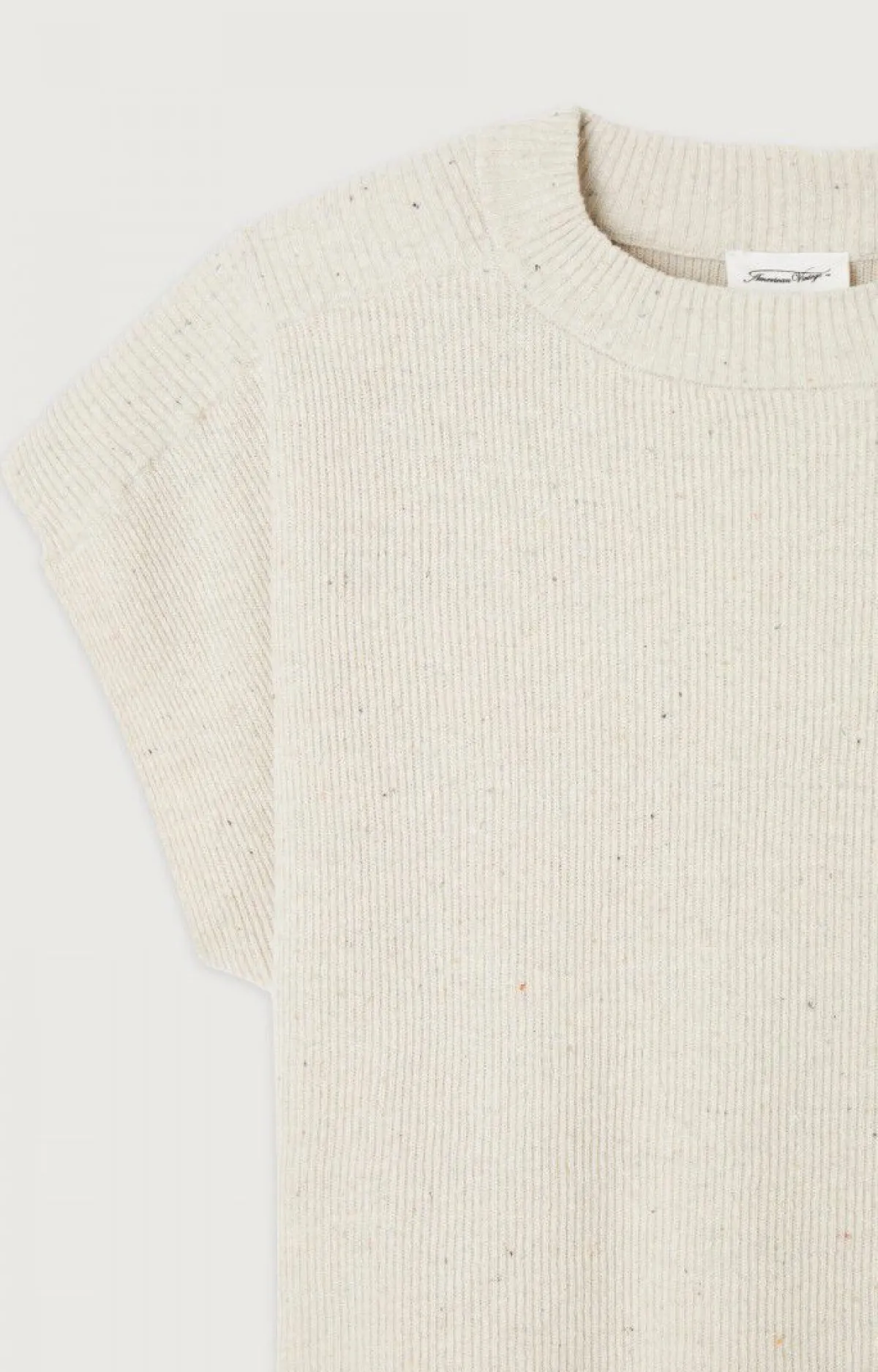 American Vintage Women'S Jumper Dozborow Ecru Melange Clearance