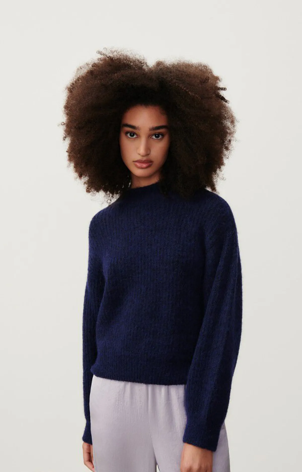 American Vintage Women'S Jumper East Navy Melange New