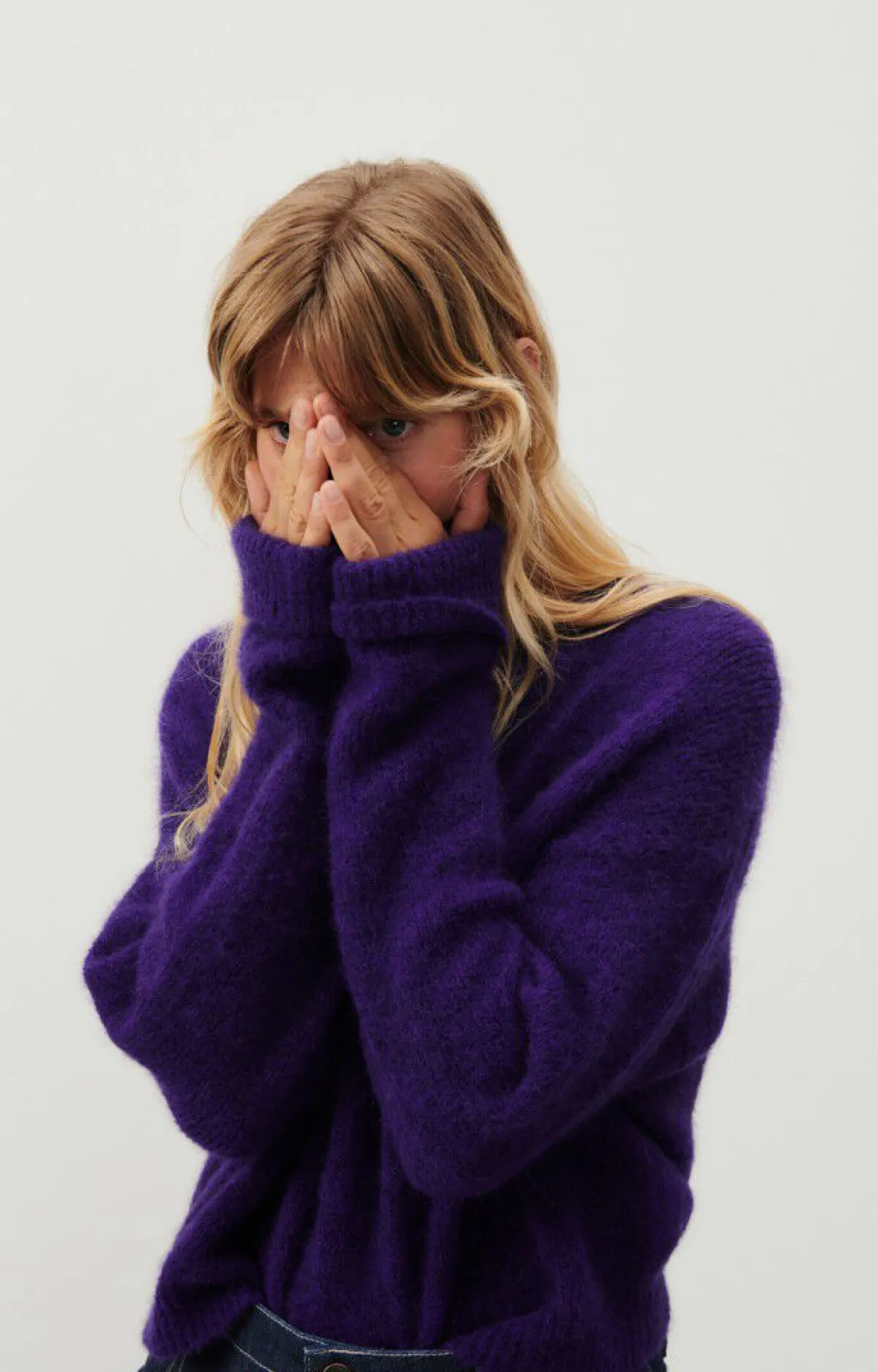 American Vintage Women'S Jumper East Melange Blackberry Online