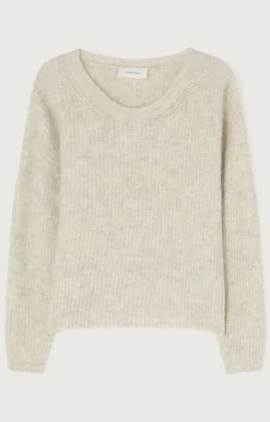 American Vintage Women'S Jumper East Powder Snow Melange Hot