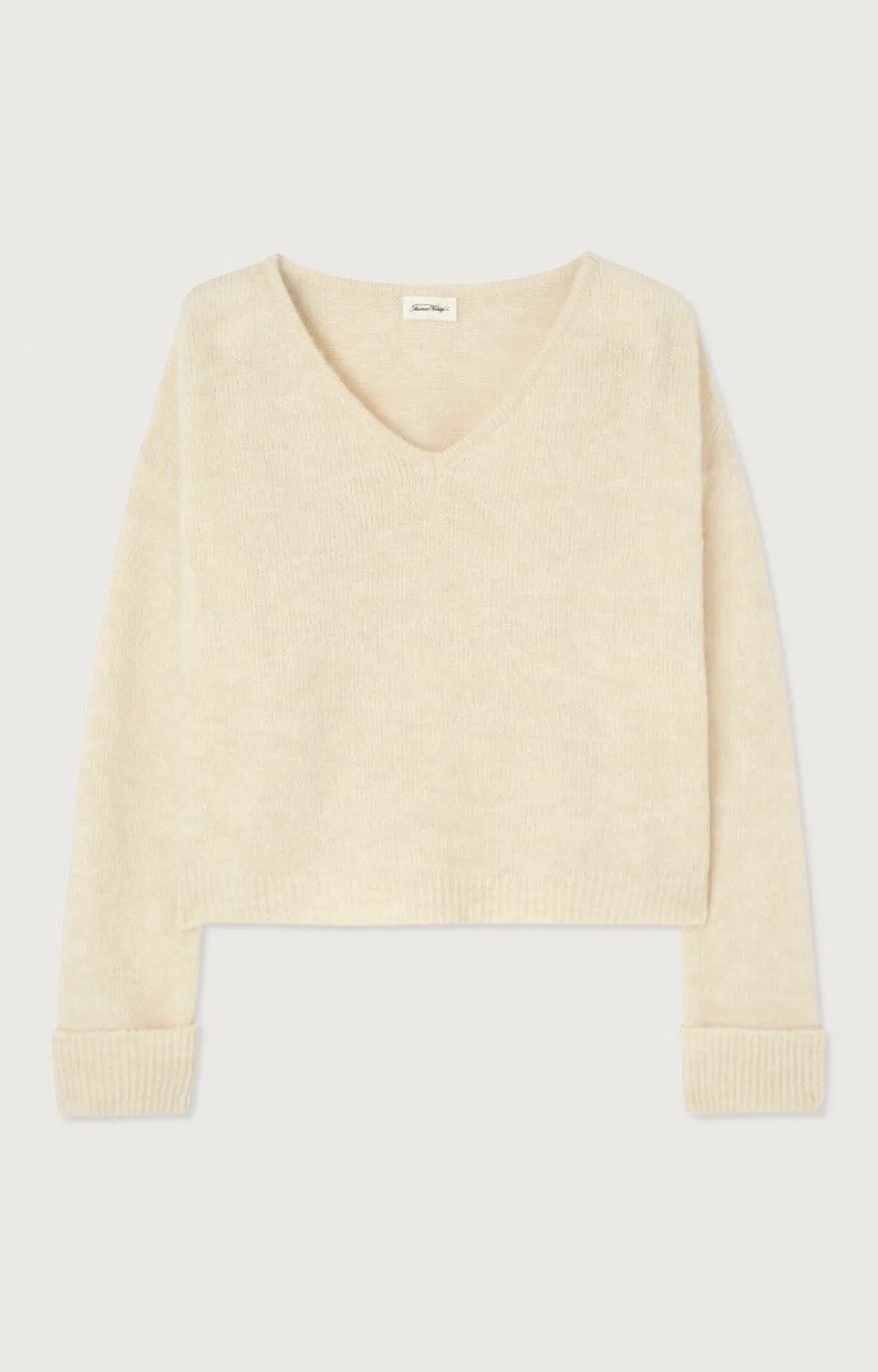 American Vintage Women'S Jumper East Pearl Melange Fashion