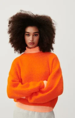 American Vintage Women'S Jumper East Fluorescent Orange Best