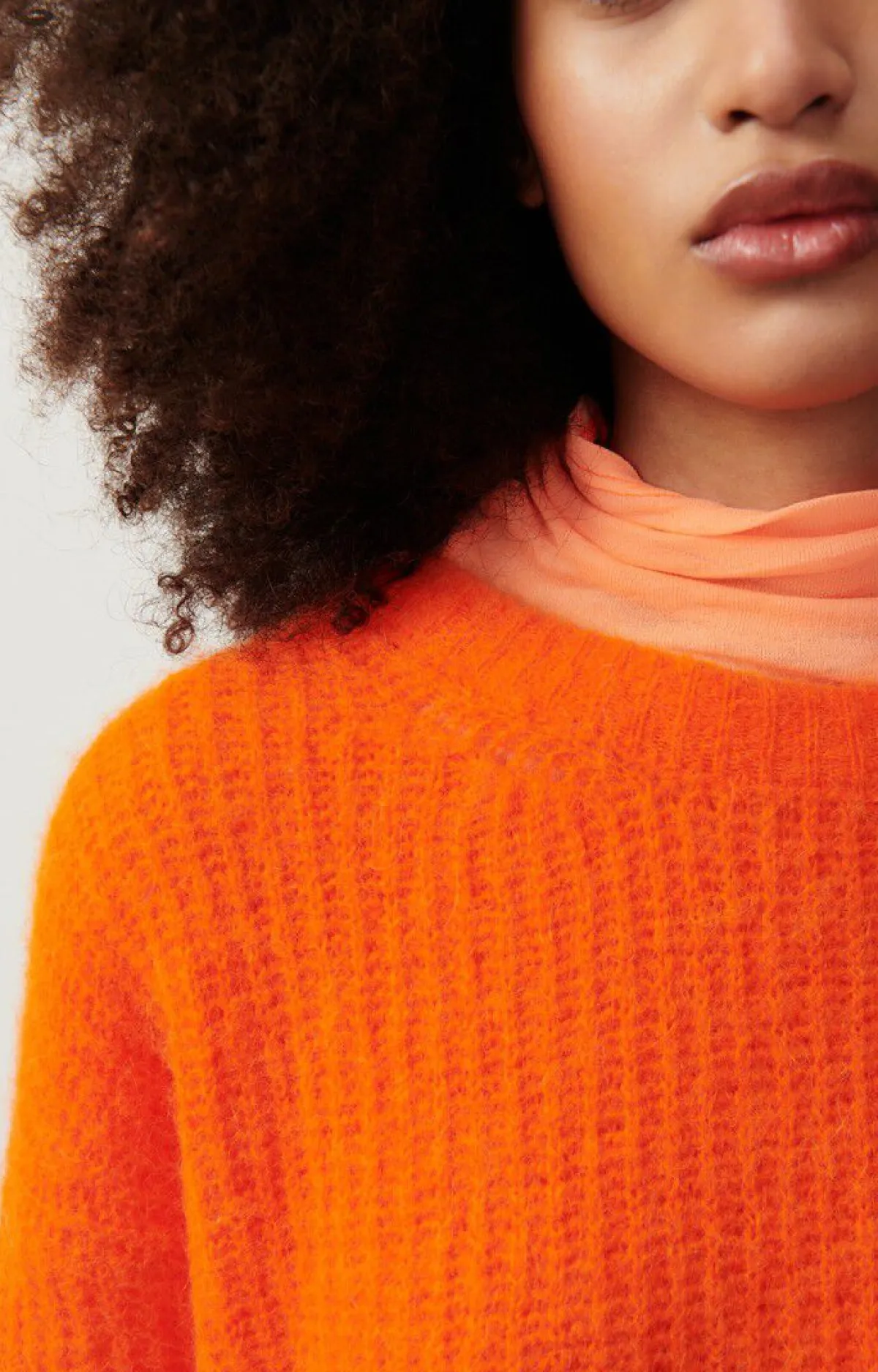 American Vintage Women'S Jumper East Fluorescent Orange Best