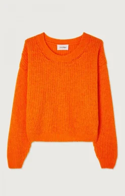 American Vintage Women'S Jumper East Fluorescent Orange Best