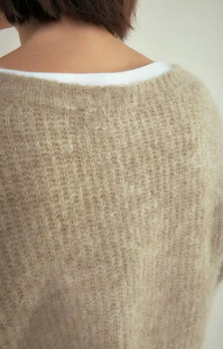 American Vintage Women'S Jumper East Beige Melange Best Sale